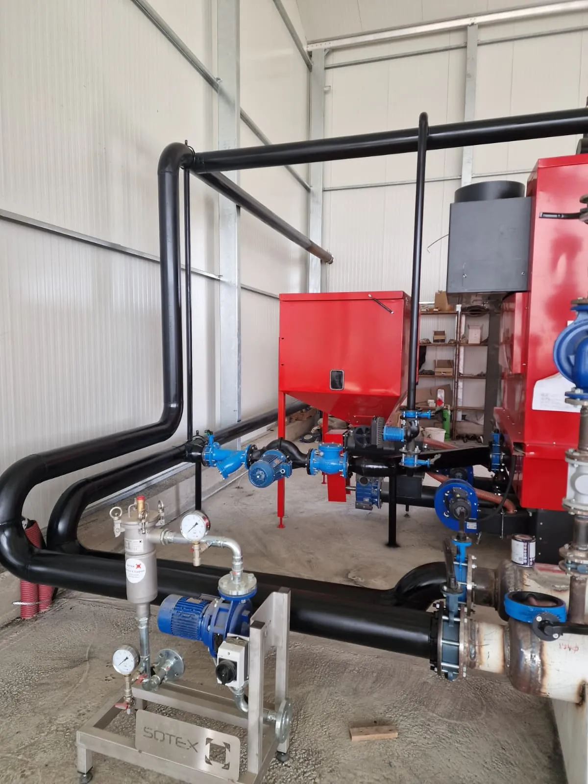 Montaj instalație termică seră